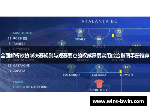 全面解析欧协联决赛规则与观赛要点的权威深度实用综合指南手册推荐